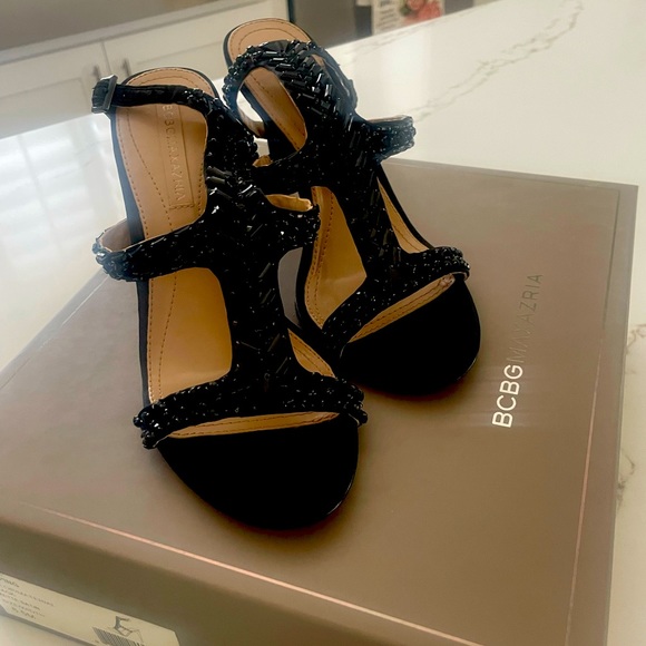 BCBGMaxAzria Shoes - BCBGMAXAZRIA MA-PING Black Matte Satin pumps